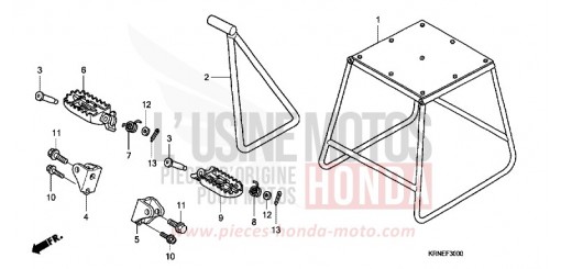BEQUILLE/MARCHE CRF250RA de 2010